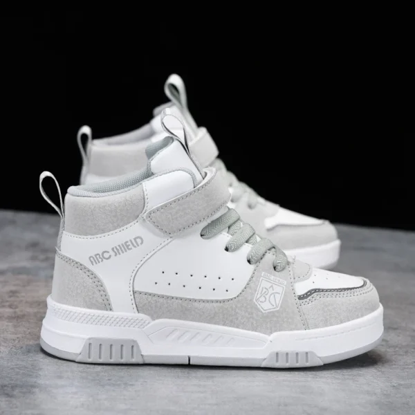 Kids Board Casual Shoes High Top Boys Girls Sneakers Leather Waterproof Non-slip Sport Shoes Children Toddler Casual Shoes 28-39 - Image 4