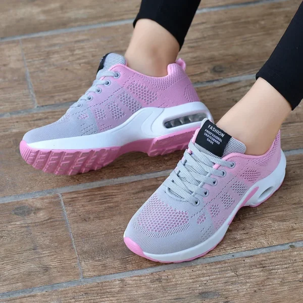 Professional Running Shoes For Women Lightweight Designer Air Mesh Breathable Gym Sneakers Lace-Up Outdoor Sports Tennis Shoe - Image 6