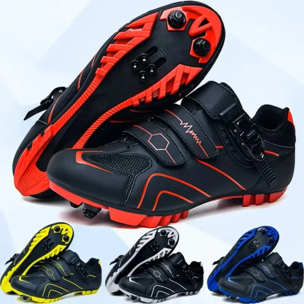 Outdoor Mountain Biking Shoes Men's Cycling Shoes Quick Lock Compatible Indoor and Outdoor Mountain Bike Racing Shoes