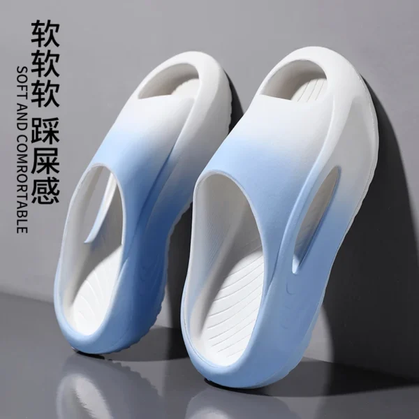 Comwarm New Men's Summer Sports Sandals Fashion Thick Sole EVA Slippers Soft Hollow Unisex Leisure Sandals Non-slip Beach Shoes - Image 2
