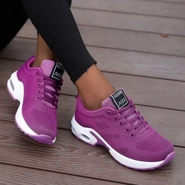 Professional Running Shoes For Women Lightweight Designer Air Mesh Breathable Gym Sneakers Lace-Up Outdoor Sports Tennis Shoe - Image 5