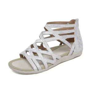 Summer 2025 Women Sandals Fashion Intersect Hollow Open Toe Woman Sandals Platform Rome Slippers Shoes Beach Plus Size Sandalias