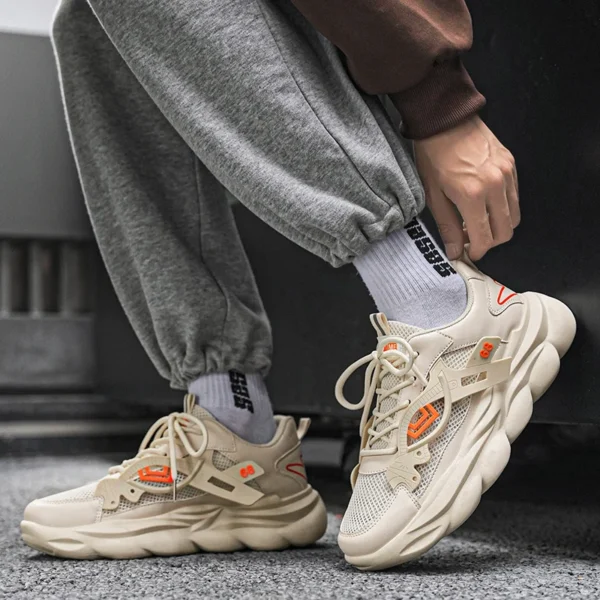 Sneaker Men's Hidden Shoes Plus Size 39-44 Men's Fashion Height Raising Shoes 6~8CM Breathable Sports Casual Shoes Men's Shoes - Image 5