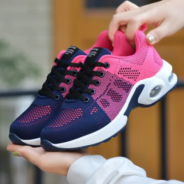 Professional Running Shoes For Women Lightweight Designer Air Mesh Breathable Gym Sneakers Lace-Up Outdoor Sports Tennis Shoe - Image 2