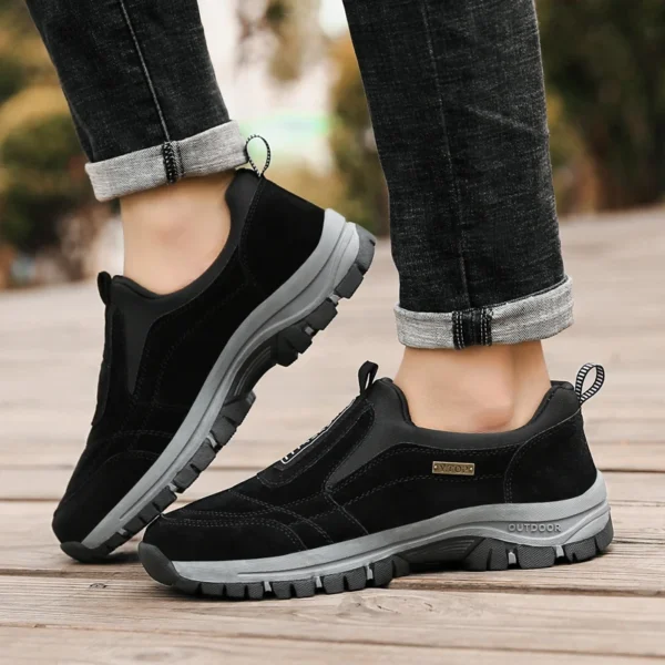 Men's non-slip casual sports shoes wear-resistant hiking shoes Outdoor 2024 fashion comfortable flat walking shoes for men - Image 4