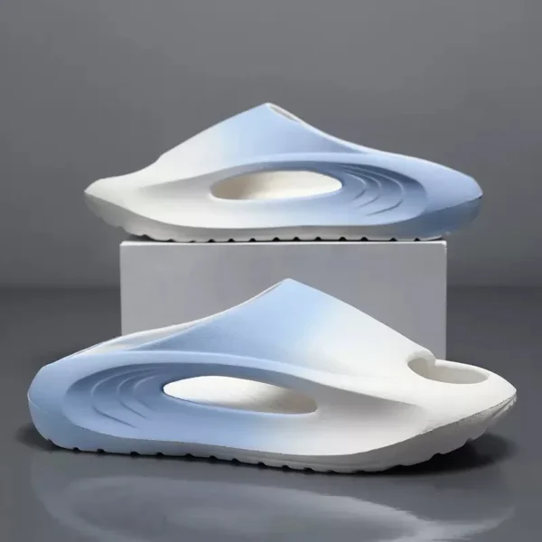 Comwarm New Men's Summer Sports Sandals Fashion Thick Sole EVA Slippers Soft Hollow Unisex Leisure Sandals Non-slip Beach Shoes - Image 3