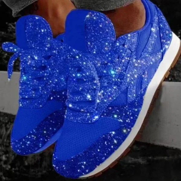 Woman Sneakers Shining Glitter Autumn Shoes Woman Platform Trainers Ladies Silver Shoes Tenis Feminino Red Blue Platform Shoes - Image 6
