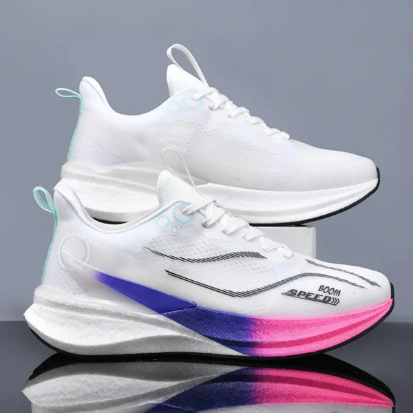 Mens Trainers Lightweight Shock-absorbing Sole Mesh Breathable Sneakers Comfortable Training Outdoor Mens Running Shoes