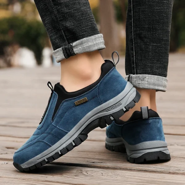 Men's non-slip casual sports shoes wear-resistant hiking shoes Outdoor 2024 fashion comfortable flat walking shoes for men - Image 6