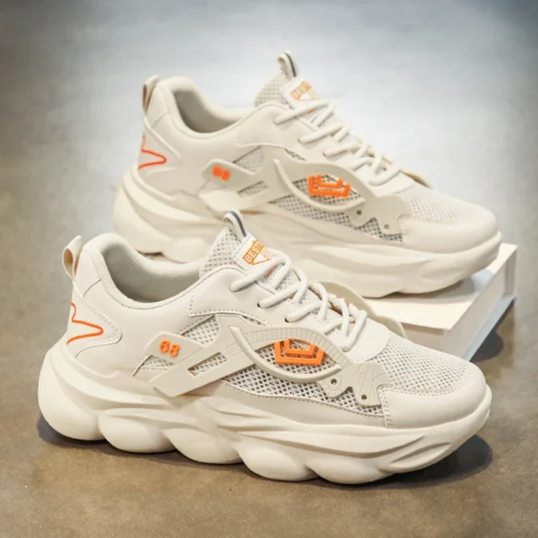 Sneaker Men's Hidden Shoes Plus Size 39-44 Men's Fashion Height Raising Shoes 6~8CM Breathable Sports Casual Shoes Men's Shoes - Image 2