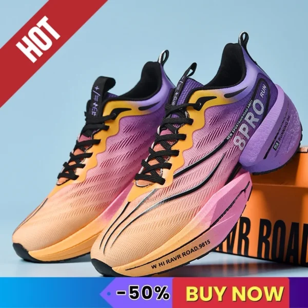 NEW Sports Running Shoes Men Marathon Breathable Lightweight Comfortable Women Athletic Outdoor Fitness Sneakers Carbon Plate - Image 2