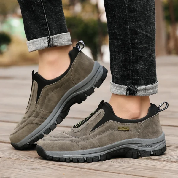 Men's non-slip casual sports shoes wear-resistant hiking shoes Outdoor 2024 fashion comfortable flat walking shoes for men - Image 5