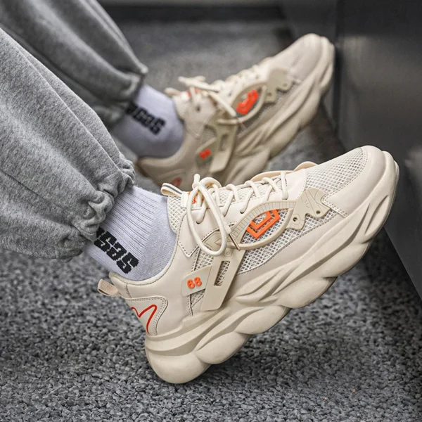 Sneaker Men's Hidden Shoes Plus Size 39-44 Men's Fashion Height Raising Shoes 6~8CM Breathable Sports Casual Shoes Men's Shoes - Image 4