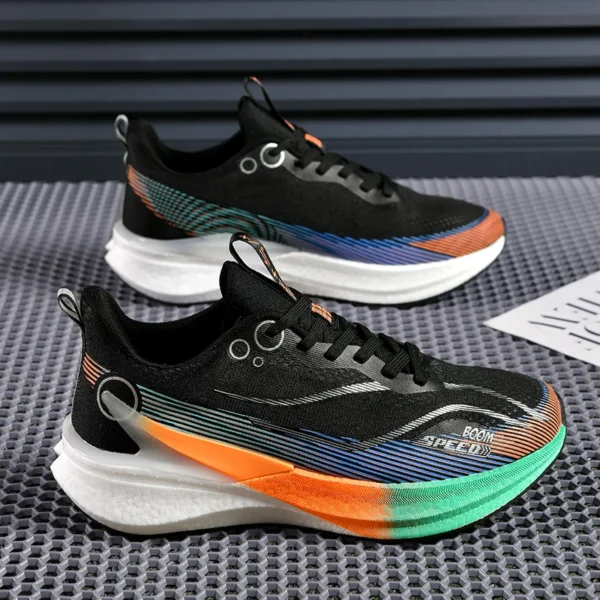 Mens Trainers Lightweight Shock-absorbing Sole Mesh Breathable Sneakers Comfortable Training Outdoor Mens Running Shoes - Image 6