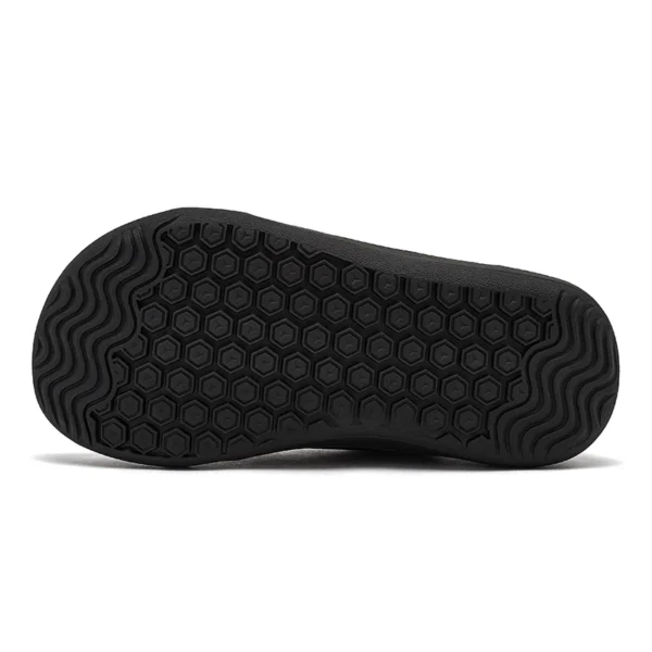 HOBIBEAR Boys Girls Barefoot Shoes Kids Wide Toe Minimalist Sneakers Lightweight Hook Loop Artificial Leather Shoes - Image 4