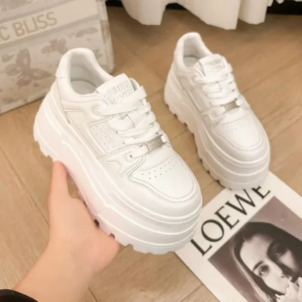 Petite Increase Sponge Shoes With Skirt 2025 Spring New Style Casual Sports Board Shoes Lightweight Rubber Sole Adult Size
