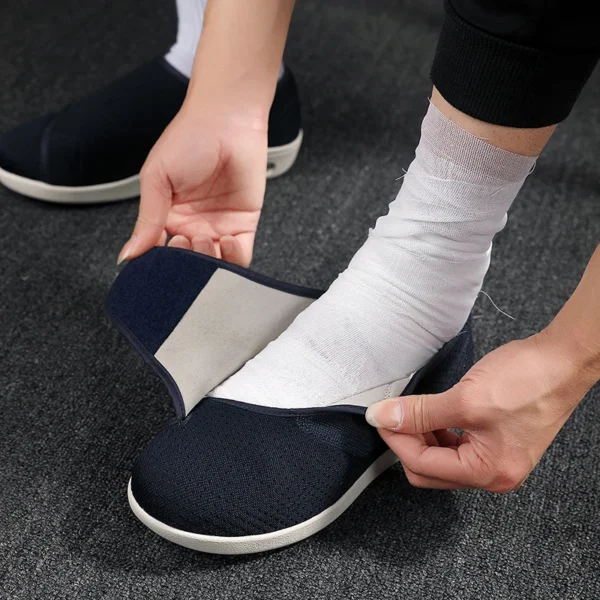 Men Orthopedics Wide Feet Swollen Walking Casual Shoes Thumb Eversion Adjusting Soft Comfortable Diabetic Man Shoes Big Size - Image 4