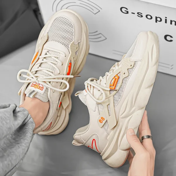 Sneaker Men's Hidden Shoes Plus Size 39-44 Men's Fashion Height Raising Shoes 6~8CM Breathable Sports Casual Shoes Men's Shoes