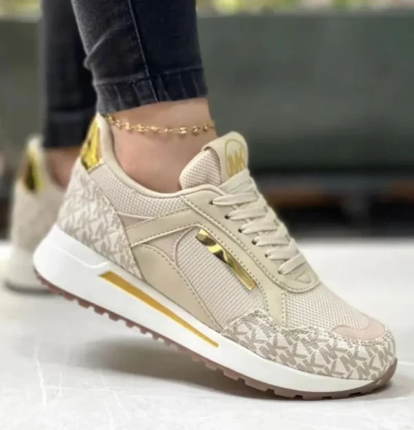 New Style Women Wedges Sneakers Lace - Up Breathable Sports Shoes Big Casual Platform Women Footwear Ladies Vulcanized Shoes - Image 5