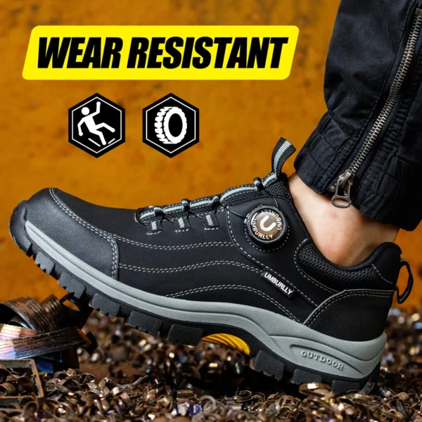 YIZHONCO Men's safety shoes Mesh Upper BOA Lightweight Steel Toe Anti Slip CE Men's safety shoes - Image 4