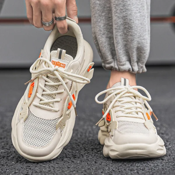 Sneaker Men's Hidden Shoes Plus Size 39-44 Men's Fashion Height Raising Shoes 6~8CM Breathable Sports Casual Shoes Men's Shoes - Image 3