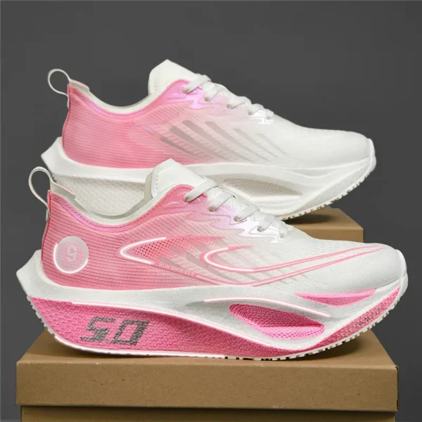 Men's Sports Shoes Cushioning Non-Slip Flat Wear Resistant Sneakers Mesh Breathable Platform Soft Running Shoes for Man - Image 3